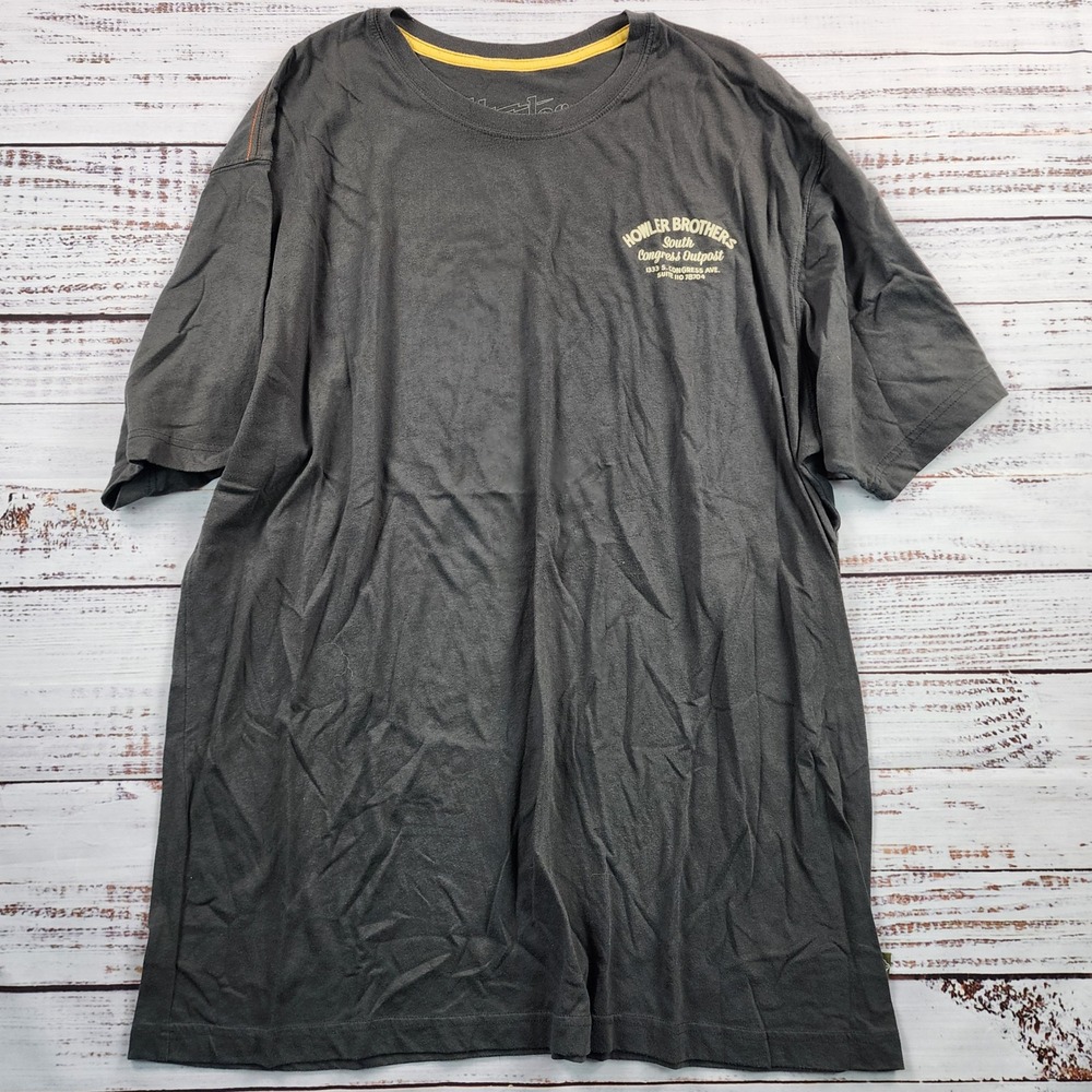 Howler Brothers South Congress Outpost Graphic T Shirt Mens XXL Gray Austin TX - Picture 2 of 6